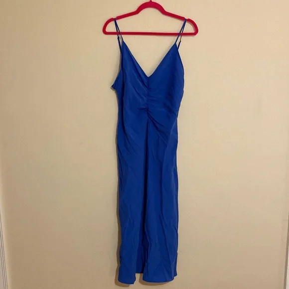blue slip dress zara ZARA. Blue satin dress Ts – Hibuy market